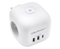 QOLTEC Kostka zasilająca przedłużacz 6w1 3x AC/2x USB/1x USB-C - 1330699 - zdjęcie 2